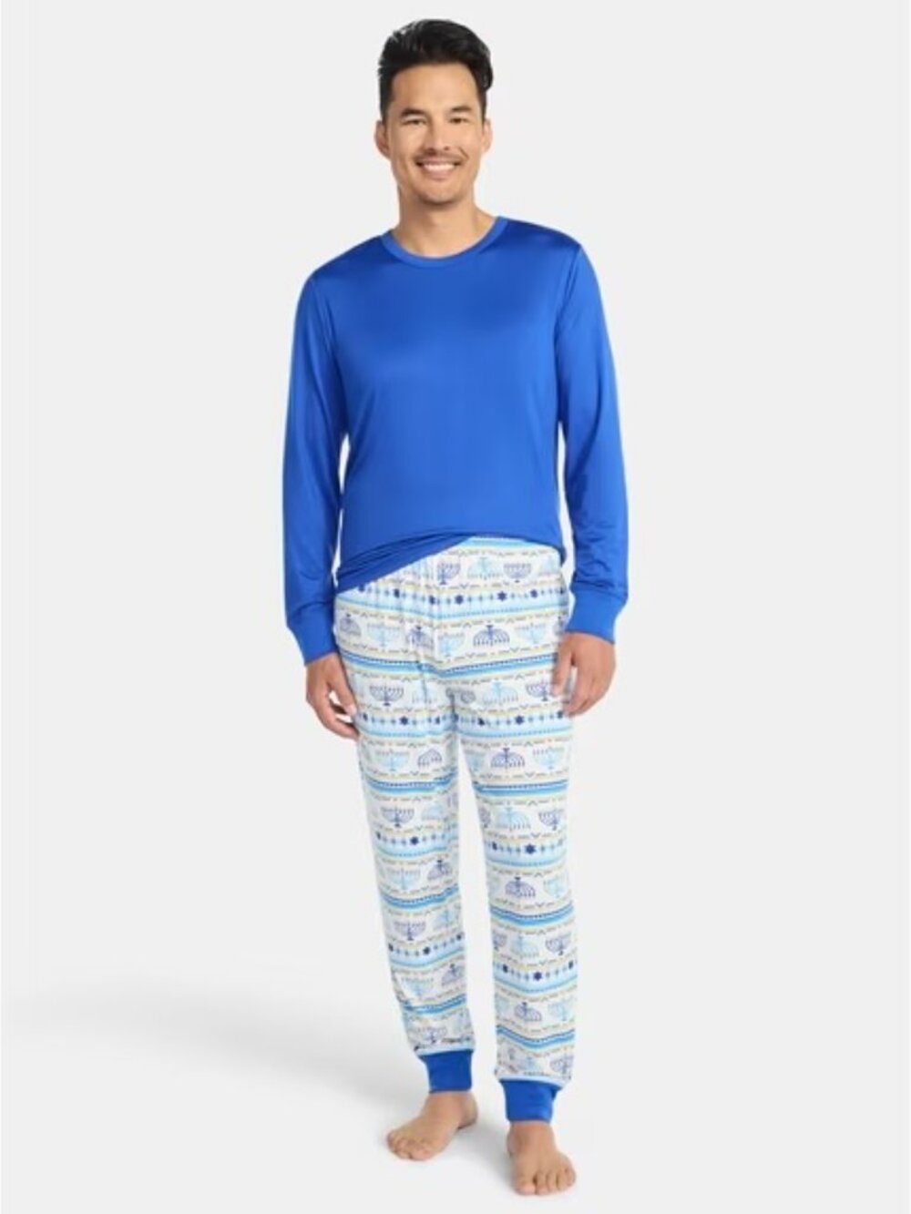 NWT Hanukkah Men's Matching Family Pajamas Set from Way to Celebrate Sz L